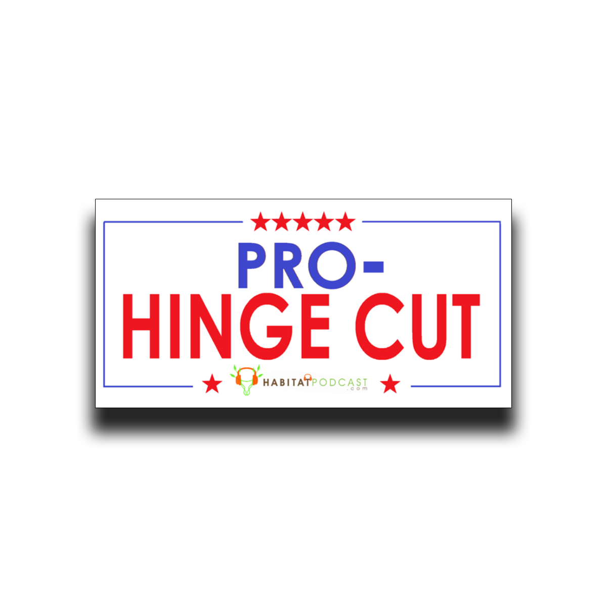 PRO HINGE CUT Bumper Sticker (3 pack)